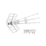 Antenne extrieure televes kit trio + antenne amplifie 38 db