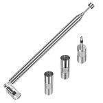 Antenne fm pour hifi, antenne radio dab, antenne tv t�lescopique 75 ohms, connecteur int�rieur type f ...