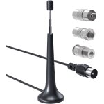 Antenne fm tlescopique avec base magntique, antenne radio 75 ohm pour tuner radio portable rcepteur ...