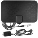 Antenne intrieure de la dvb - t2 tv de digital 3000 miles range 4k 8k hdtv 1080p rcepteur amplificateur ...