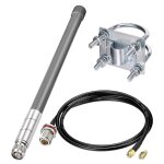 Antenne lora 868 mhz extrieure 3 dbi en fibre de verre, cble de 1 m avec connecteur n pour r