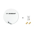 Antenne parabole fibre smc 60 cm beige worldsat + lnb single 0, 1 db full hd 1080p 4k ultra hd + 2 fiches ... Antenne parabole fibre smc 60 cm beige worldsat + lnb single 0, 1 db full hd 1080p 4k ultra hd + 2 fiches ...