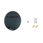 Antenne parabole fibre smc 85 cm anthracite worldsat + lnb single 0, 1 db full hd 1080p 4k ultra hd + ... Antenne parabole fibre smc 85 cm anthracite worldsat + lnb single 0, 1 db full hd 1080p 4k ultra hd + ...