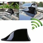 Antenne radio fm en forme d'aileron de requin avec base adhsive tanche (noire)