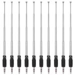 Antenne radio fm télescopique 10x 3. 5mm, 4 sections pour téléphone portable, équipement audio mp3 mp4 ... Antenne radio fm télescopique 10x 3. 5mm, 4 sections pour téléphone portable, équipement audio mp3 mp4 ...