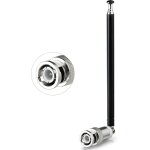 Antenne radio fm vhf uhf tlvision scanner tlescopique 5 - sections connecteur bnc portative compatible ...