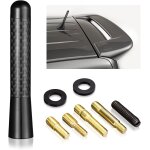 Antenne radio voiture universelle courte petite mini 8cm antenne amplifi�e autoradio fm am boulons a ...