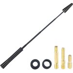 Antenne rétractable en fibre de carbone voiture, antenne radio voiture universel amplifiée autoradio, ... Antenne rétractable en fibre de carbone voiture, antenne radio voiture universel amplifiée autoradio, ...