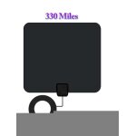 Antenne de t�l�vision num�rique hd int�rieure amplifi�e, 330 miles, 4k, 1080p, avec amplificateur, booster ...