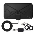 Antenne tv full hd numrique d'intrieur amplifie, avec 4k uhd 1080p dv freevew, diffusion sur chanes ...