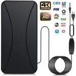 Antenne tv intrieur tnt hd, 2024 dernires antenne tv intrieure avec amplificateur, 400km + rception ...