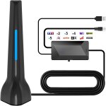 Antenne tv intérieur tnt hd puissante - antenne tv intérieur puissante tnt hd 2025, avec base magnétique, ... Antenne tv intérieur tnt hd puissante - antenne tv intérieur puissante tnt hd 2025, avec base magnétique, ...