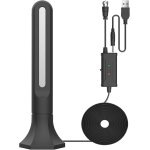 Antenne tv interieur tnt hd puissante, antennes hdtv numrique avec amplificateur signal, porte longue ...