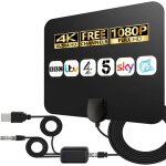 Antenne tv intrieure pour chanes locales - antenne hdtv numrique amplifie 4k hd avec amplificateur ...