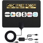 Antenne tv intrieure - antenne hdtv numrique amplifie 4k hd pour chanes locales - antenne de rception ...