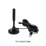 Antenne tv num�rique avec amplificateur de signal, antenne tv � ventouse, port�e de 50 beaut�, 25dbi ...