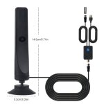Antenne tv numrique avec amplificateur de signal, antenne tv  ventouse, porte de 50 beaut, 25dbi ...