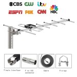 Antenne tv numérique haute définition satellite yagi extérieure, portée de 200 milles, antenne tv pour ... Antenne tv numérique haute définition satellite yagi extérieure, portée de 200 milles, antenne tv pour ...