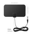 Antenne tv numérique hd d'intérieur 2018, amplificateur de signal, portée de 50 miles, vhf uhf Antenne tv numérique hd d'intérieur 2018, amplificateur de signal, portée de 50 miles, vhf uhf