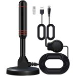 Antenne tv antenne tv numérique hd portable réception intérieure longue portée avec amplificateur de ... Antenne tv antenne tv numérique hd portable réception intérieure longue portée avec amplificateur de ...