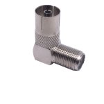 Antenne tv pi�ces murales prise d�codeur adaptateur coud� � angle droit rf coaxial facile � utiliser ...