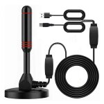 Antenne tv portable intrieure et extrieure, dab amplifie, rponse rapide, antenne numrique hd 30dbi ...