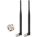 Antenne uhf mle bnc 400mhz - 960mhz rcepteur microphone sans fil (paquet de 2) compatible avec rcepteur ...