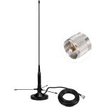 Antenne vhf uhf 136 - 174mhz 400 - 460mhz bi - bande pl259 mâle base magnétique con kit aereo di terra ... Antenne vhf uhf 136 - 174mhz 400 - 460mhz bi - bande pl259 mâle base magnétique con kit aereo di terra ...