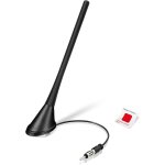 Antenne voiture amplifi�e antenne radio voiture avec amplificateur 17. 5cm antenne toit voiture autoradio ...