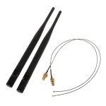 Antenne wifi 2, 4 ghz 5 ghz 6 dbi rp - sma antennes 31 12 pouces u. fl ipex mhf4