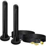 Antenne wifi 4g / 5g double, 15dbi omnidirectionnelle, 300cm cble, connecteurs ts - 9 / sma, pour routeur ...