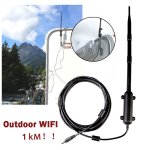 Antenne wifi extrieure, adaptateur usb 2. 0, amplificateur de signal, rcepteur de carte rseau sans ...