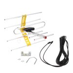 Antenne yagi amplifi�e 8, longue port�e 10db uhf / vhf / fm, 100 miles, pour l'ext�rieur, 1 pi�ce 1pc ...