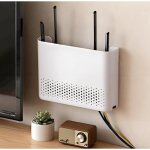 Anw - cache box, support box internet vertical, rangement mural peut cache par faitement le boitier tv ...