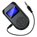 Appareil bluetooth 5. 0 avec portée de 10 m, batterie 300 mah, 6 heures d'autonomie, noir, câbles audio ... Appareil bluetooth 5. 0 avec portée de 10 m, batterie 300 mah, 6 heures d'autonomie, noir, câbles audio ...