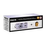 Pack appareil photo argentique movin photo 35 mm violet + pellicule kodak ultramax 36 poses