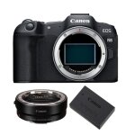 Appareil photo canon eos r8 + adaptateur de montage ef - eos r + batterie canon lp - e17 Appareil photo canon eos r8 + adaptateur de montage ef - eos r + batterie canon lp - e17