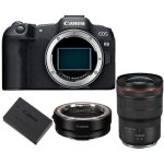 Appareil photo canon eos r8 + adaptateur de montage ef - eos r + batterie canon lp - e17 + rf 15 - 35mm ...