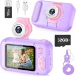 Appareil photo enfant avec grand ecran 2, 4  et objectif pivotant 180, appareil photo numrique enfant ...