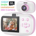 Appareil photo pour enfants une pi�ce mini cam�ra de selfie pour enfants, �cran hd de 2 pouces, enregistreur ...