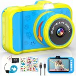 Appareil photo enfant avec zoom rotatif 360, grand cran 3, 5 , 1080p apareille photo numrique pour ...