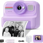 Appareil photo instantan� enfants, 1080p appareil photo num�rique enfant & cam�ra vid�o avec carte de ...
