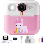 Appareil photo instantané, appareil photo enfant cadeau pour filles de 4 - 12 ans avec papier d'impression ... Appareil photo instantané, appareil photo enfant cadeau pour filles de 4 - 12 ans avec papier d'impression ...