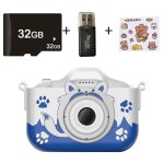 Appareil photo jouet pour enfants avec double objectif, 40 mp, vid�o 1080p, �cran 2, 0 pouces, carte ...