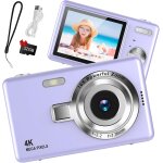 Appareil photo numrique 1080p fhd appareil photo compact 44mp avec cran lcd 2, 4  zoom numrique 16x ...
