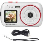 Appareil photo numérique 2, 5k pour la photographie, appareil photo selfie de voyage autofocus avec double ... Appareil photo numérique 2, 5k pour la photographie, appareil photo selfie de voyage autofocus avec double ...