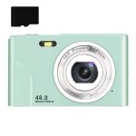 Appareil photo num�rique de 48 mp, hd 1080p, zoom 16x, carte m�moire de 32 go vert