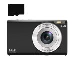 Appareil photo num�rique 48mp 2, 7k fhd zoom num�rique 16x, webcam, mise au point automatique le noir ...