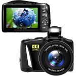 Appareil photo numrique, 48mp 4k uhd appareil photo bridge zoom numrique 16x et macro objectif, appareil ...