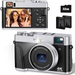 Appareil photo numérique 4k 48mp autofocus carte 32g viseur optique appareil photo compact zoom 16x facile ... Appareil photo numérique 4k 48mp autofocus carte 32g viseur optique appareil photo compact zoom 16x facile ...
